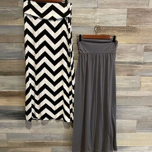 Mossimo/a.n.a cotton maxi skirt bundle M